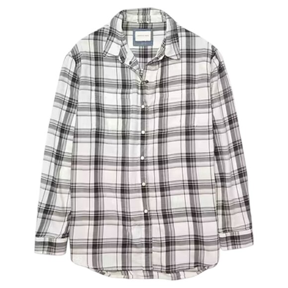 Women's AMERICAN EAGLE Oversized Thin Flannel Shirt Snap Down | Size XL - Picture 1 of 8